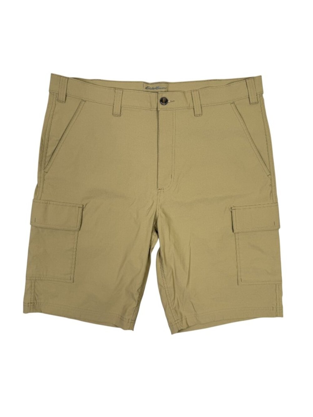 Eddie Bauer Travex Shorts Mens 38 khaki Tan Cargo Nylon Hiking Travel T38